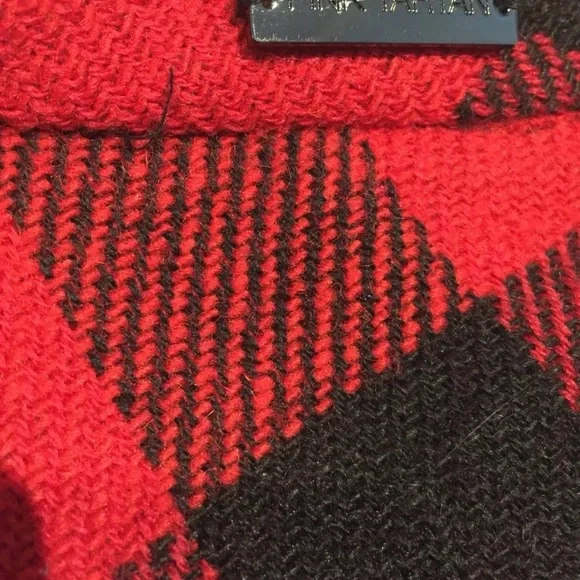 ❤️Sale 2/$40 Pink tartan red plaid wool circle skirt size 0 - Picture 4 of 7